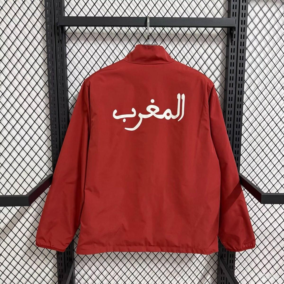2025/26 Morocco Red Windbreaker