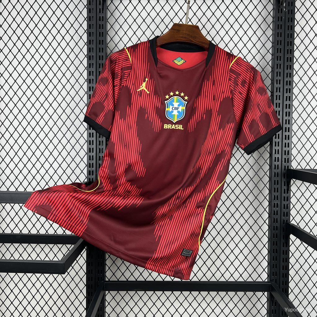 Brazil Away 2026 Jersey Red Version