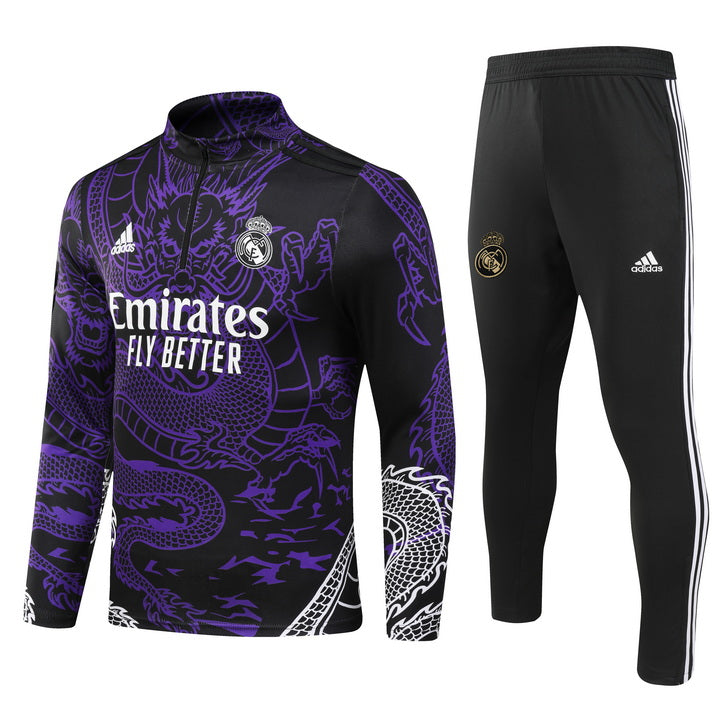 Tuta Real Madrid 2024 Viola con Dragone bianco