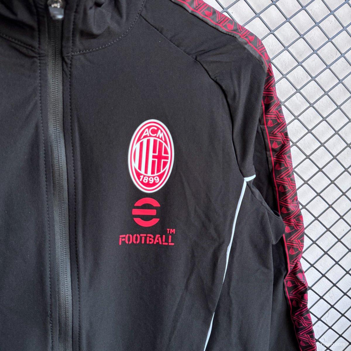2025/26 Milan Black Windbreaker