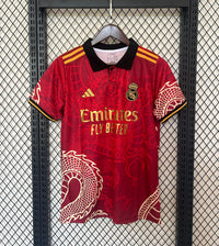 Maglia real madrid special 2024/25 rossa oro