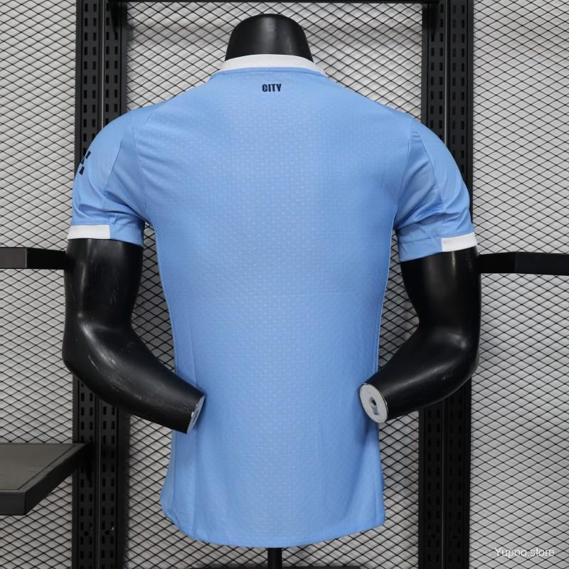 Manchester City 2025/26 Home Jersey Player Version