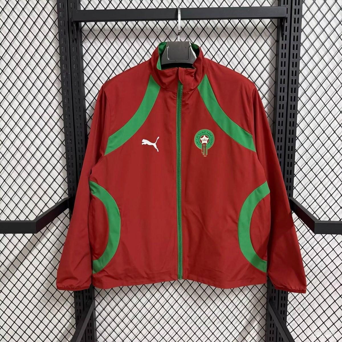 2025/26 Morocco Red Windbreaker