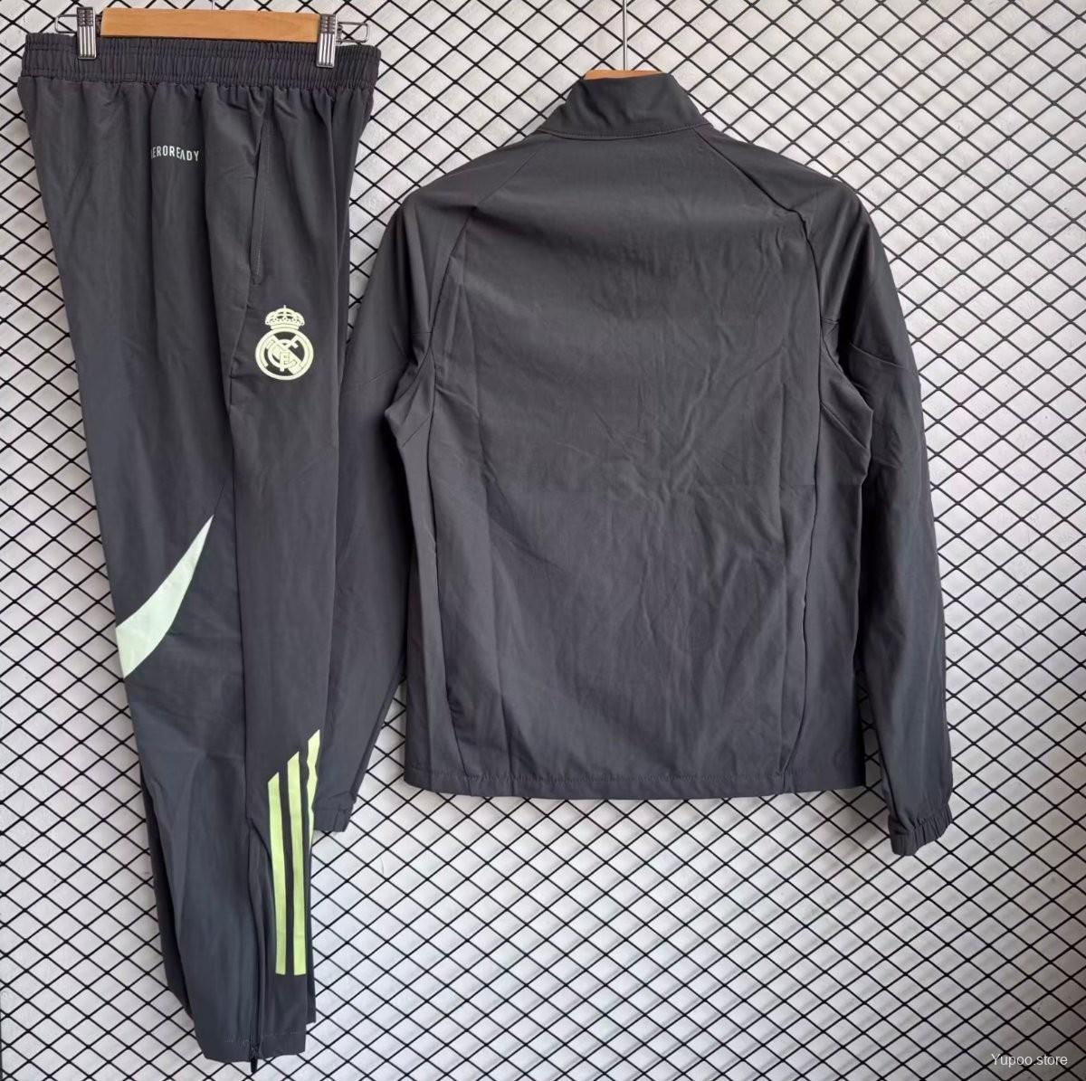 2025/26 Real Madrid Dark Grey Windbreaker