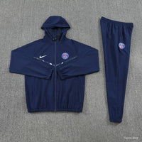2025/26 Paris Saint Germain Blue Tracksuit with hoodie