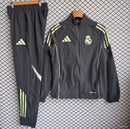 2025/26 Real Madrid Dark Grey Windbreaker