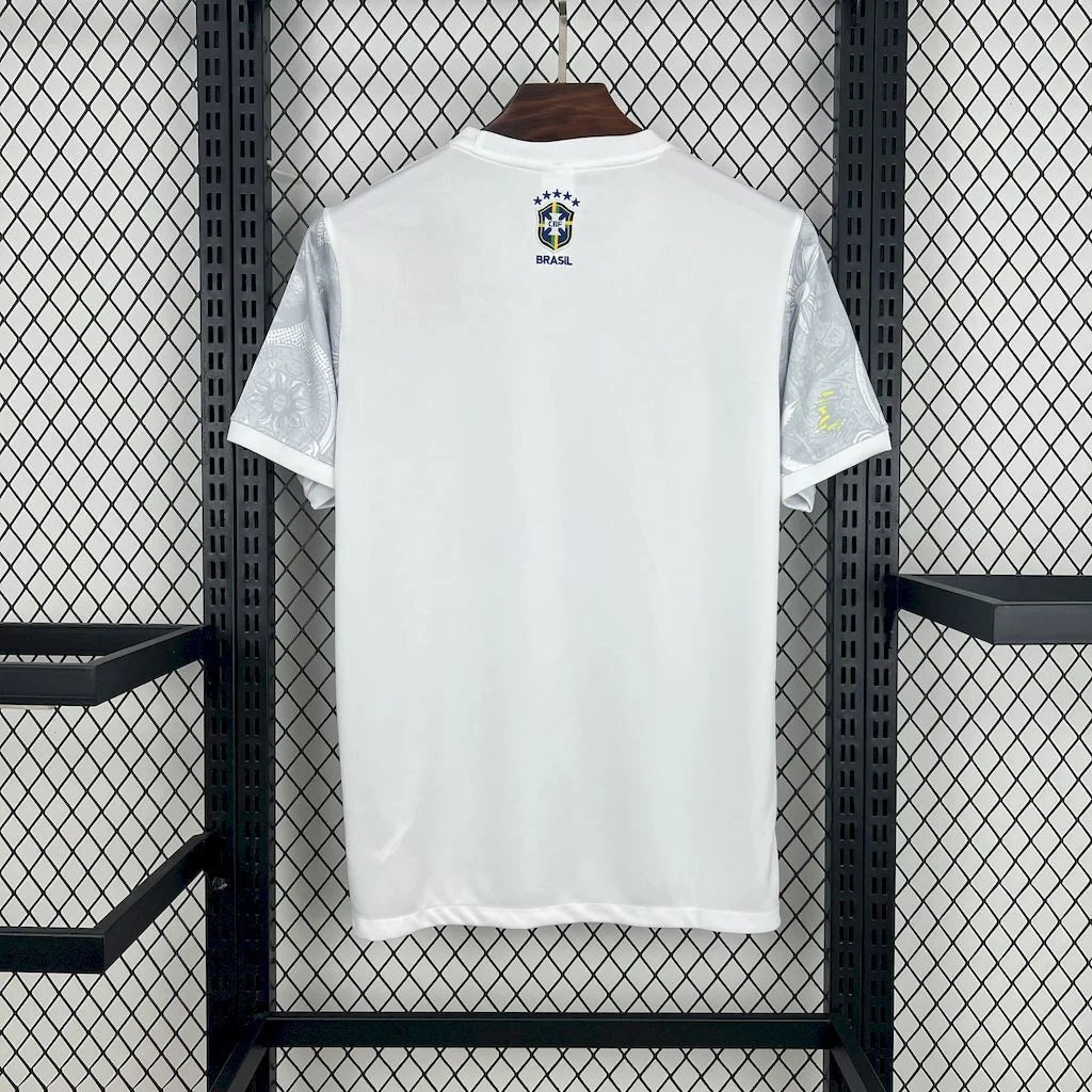 Brazil 2025/26 Special Edition Jersey White w/Christ