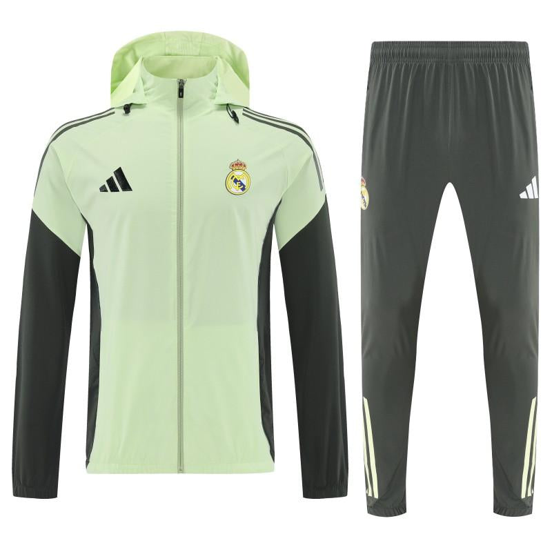 2025/26 Real Madrid Light Green Windbreaker